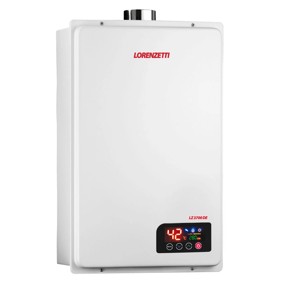 Aquecedor de Água a Gás Lorenzetti LZ 3700DE GN 37 Litros Branco Aquecedor de Água a Gás Lorenzetti LZ 3700DE GN 37 Litros Branco