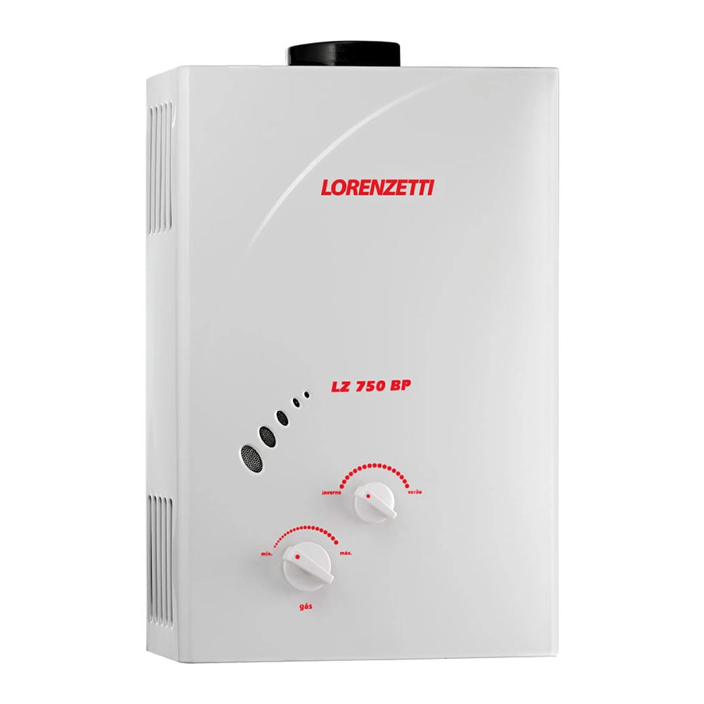Aquecedor de Água a Gás Lorenzetti LZ 750BP GLP 7 Litros | Leveros