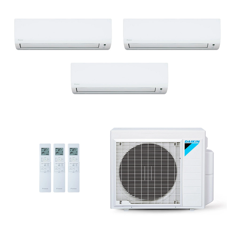 Ar Condicionado Multisplit Tri 5200 Btu(12000+18000+24000) Quente/frio - Inverter - Daikin - 220v - Ctxs24pmvm Ctxs18pmvm Ctxs12pmvm / 4mxs34pmvm