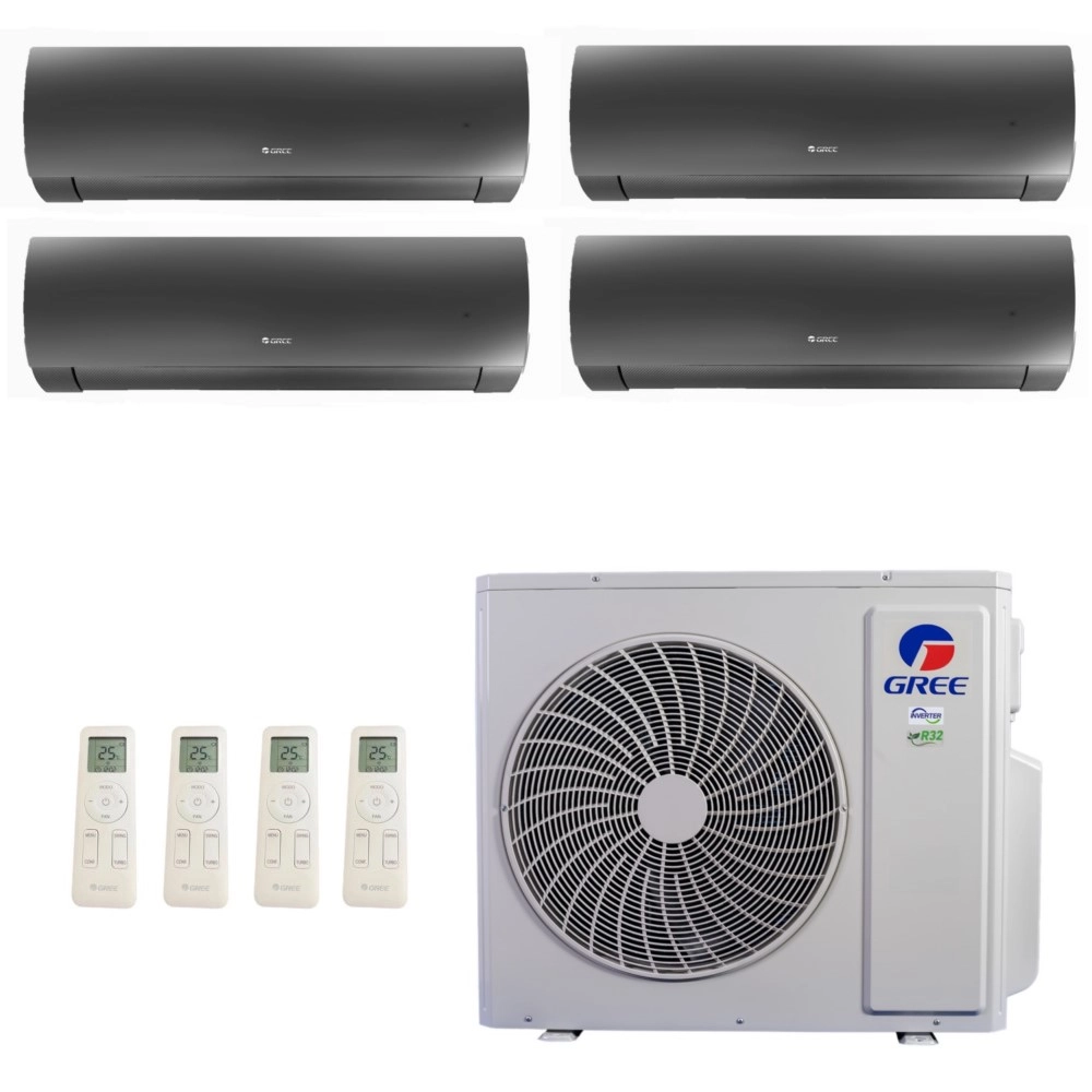 Ar Condicionado Multisplit Quad 42000 Btu(2x9000+2x12000) Quente/frio - Inverter - Gree - 220v - Gwh(12)acc-d6dna1a Gwh(09)aca-d6dna1a /