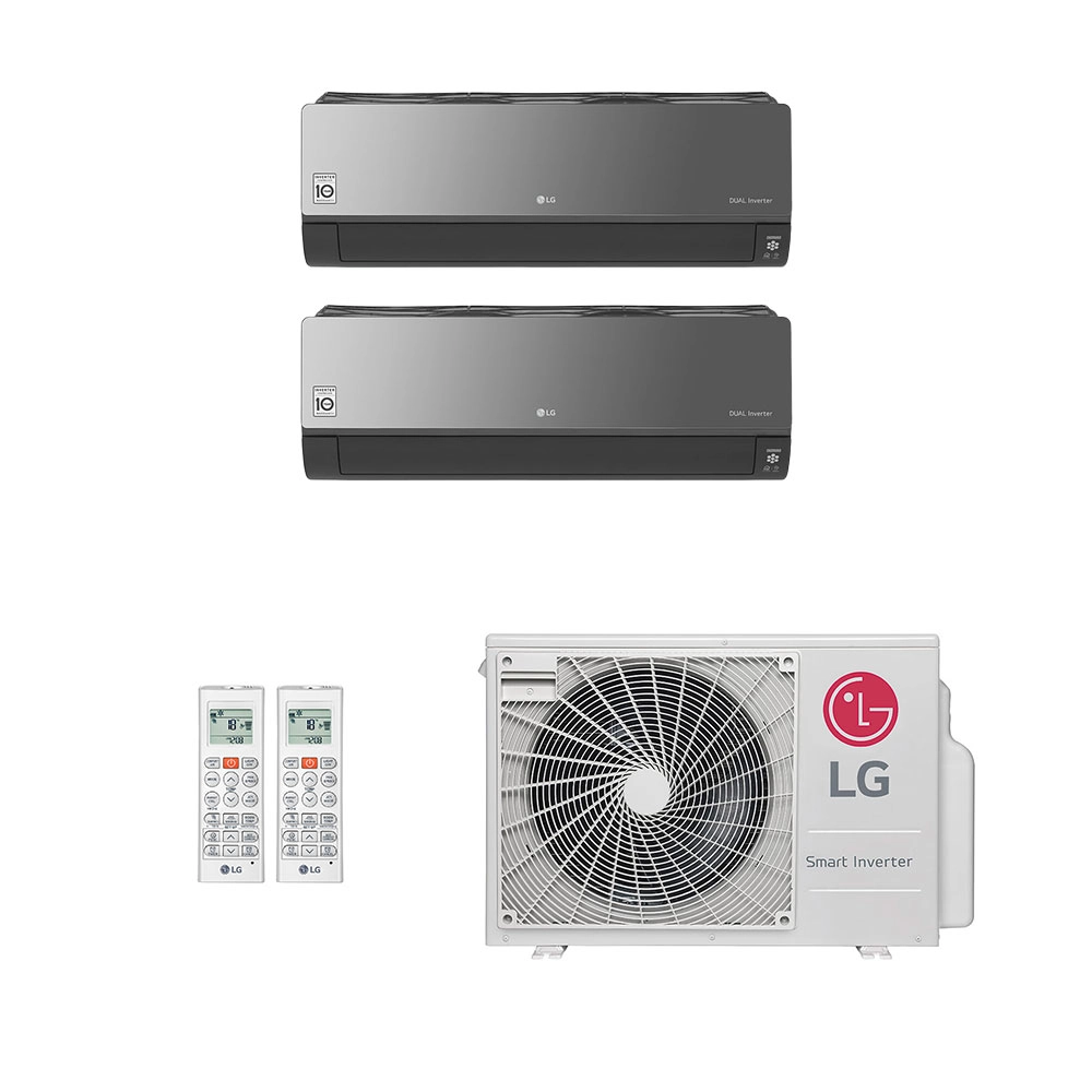 Ar Condicionado Multisplit Bi 14000 Btu(2x7000) Quente/frio - Inverter - LG - 220v - Amnw07gsjr0 / Z2uw18gfb