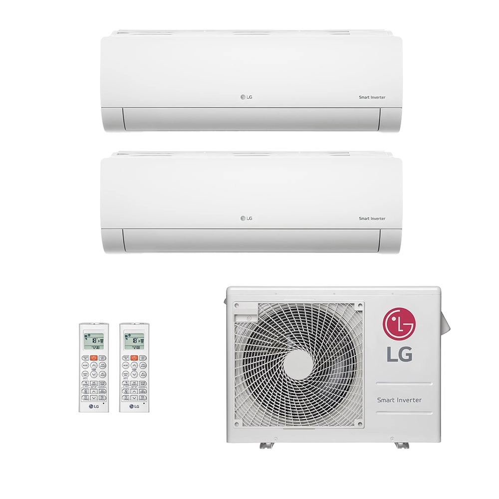 Ar Condicionado Multisplit Bi 30000 Btu(12000+18000) Quente/frio - Inverter - LG - 220v - Amnw18gska1 Amnw12gsja1 / Z3uw21gfb1
