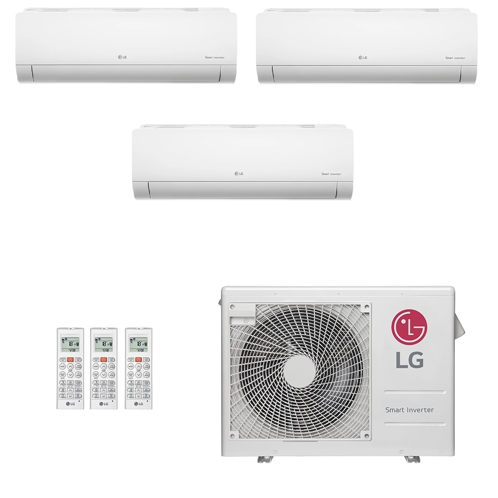 Ar Condicionado Multisplit Tri 21000 Btu(3x7000) Quente/frio - Inverter - LG - 220v - Amnw07gsaa1 / Z3uw21gfb1