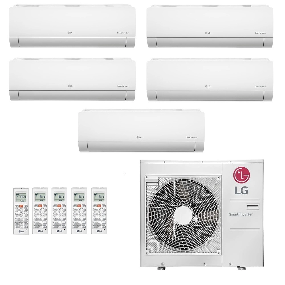 Ar Condicionado Multisplit Penta 45000 Btu(3x7000+2x12000) Quente/frio - Inverter - LG - 220v - Amnw12gsja1 Amnw07gsaa1 / Z5uw36gfb1