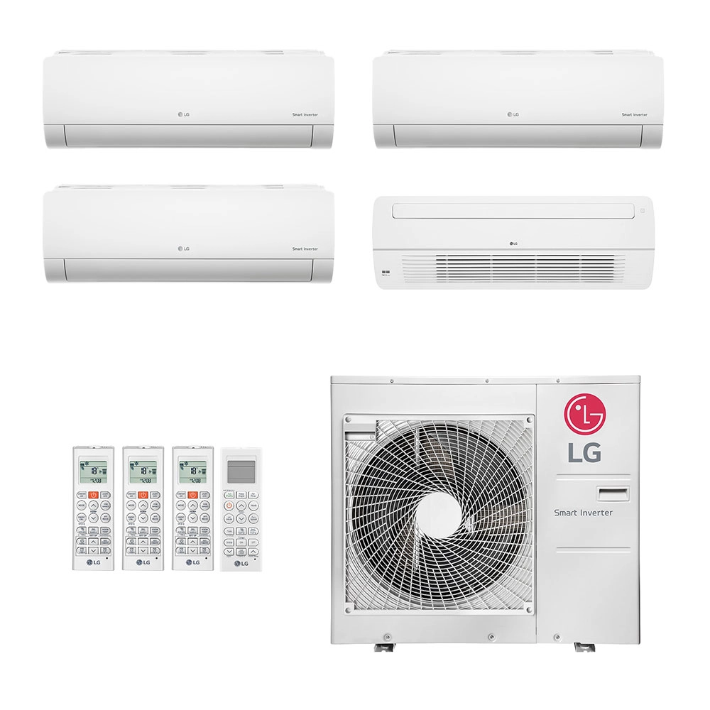 Ar Condicionado Multisplit Quad 44000 Btu(2x7000+12000+18000) Quente/frio - Inverter - LG - 220v - Amnw18gttc0 Amnw12gsja1 Amnw07gsaa1 / Z5