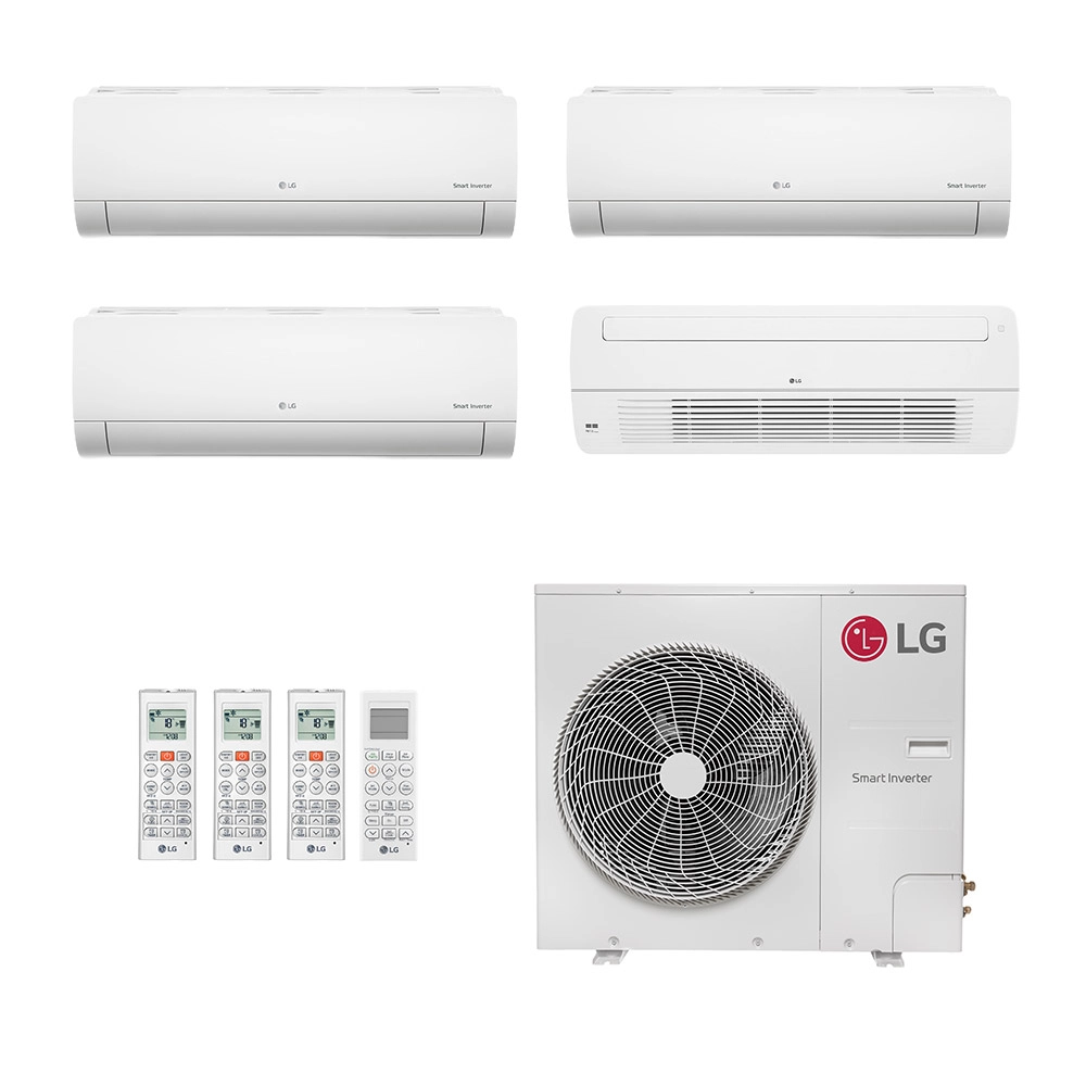Ar Condicionado Multisplit Quad 44000 Btu(2x7000+12000+18000) Frio - Inverter - LG - 220v - Amnw18gttc0 Amnw12gsja1 Amnw07gsaa1 / Z5uq48gfb1
