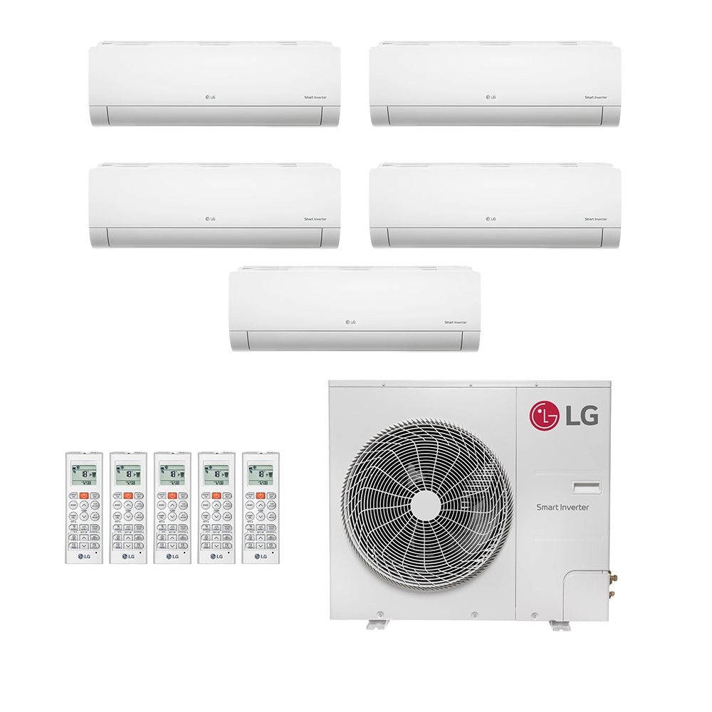Ar Condicionado Multisplit Penta 66000 Btu(2x9000+2x12000+24000) Frio - Inverter - LG - 220v - Amnw24gska1 Amnw12gsja1 Amnw09gsaa1 / Z5uq48gfb1