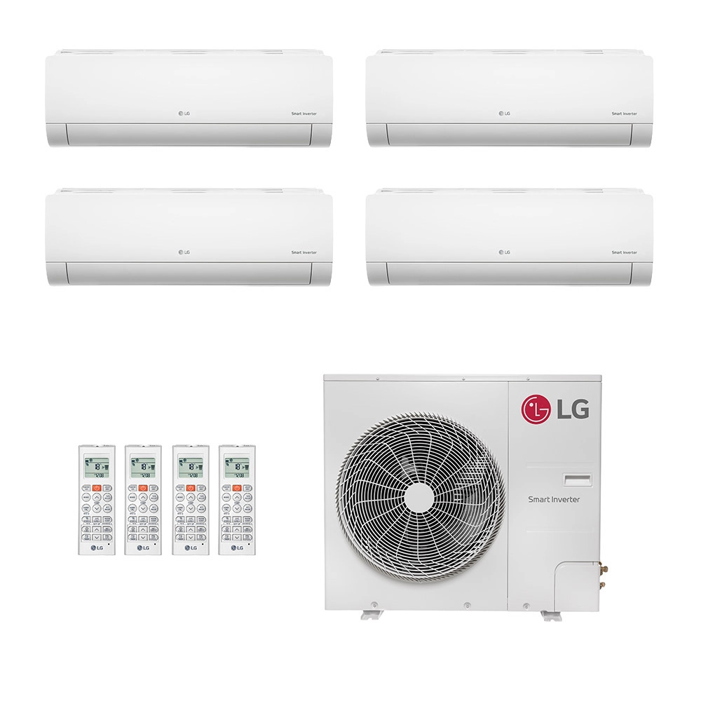 Ar Condicionado Multisplit Quad 54000 Btu(2x9000+2x18000) Frio - Inverter - LG - 220v - Amnw18gska1 Amnw09gsaa1 / Z5uq48gfb1
