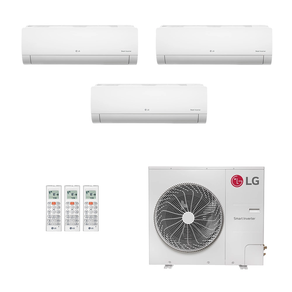 Ar Condicionado Multisplit Tri 62000 Btu(3x24000) Frio - Inverter - LG - 220v - Amnw24gska1 / Z5uq54gfb1