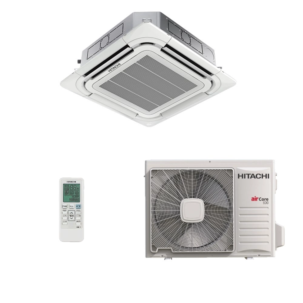 HITACHI クリエア Ar-Condicionado Split Cassete Inverter 4 Vias Hitachi AirCore 600