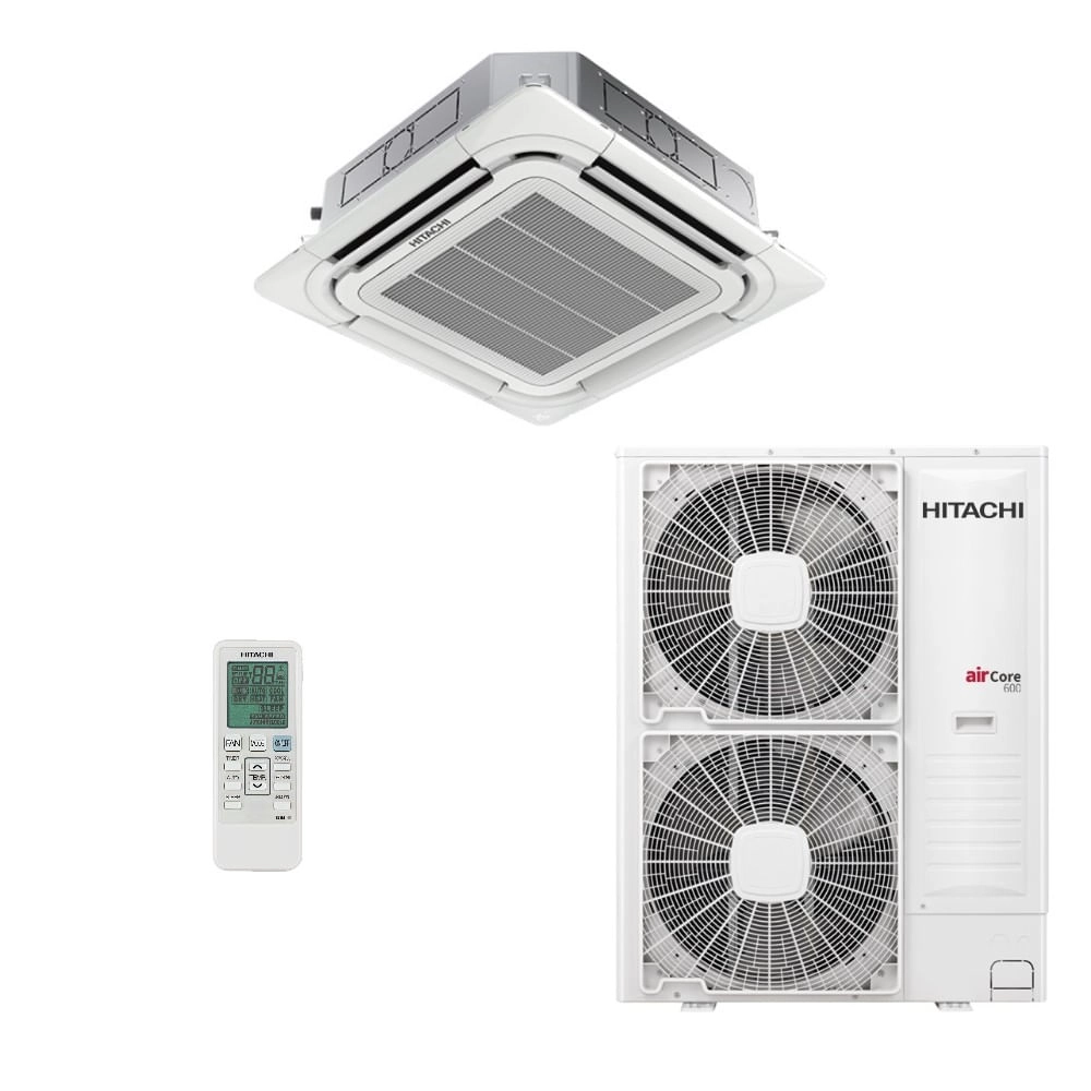 Ar-Condicionado Split Cassete Inverter 4 Vias Hitachi AirCore 600