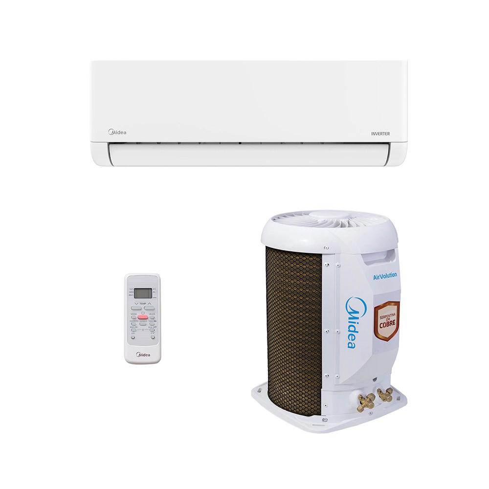 Ar-Condicionado Split HW Inverter Midea AirVolution Lite 9.000 BTUs R-32 Só Frio 220V