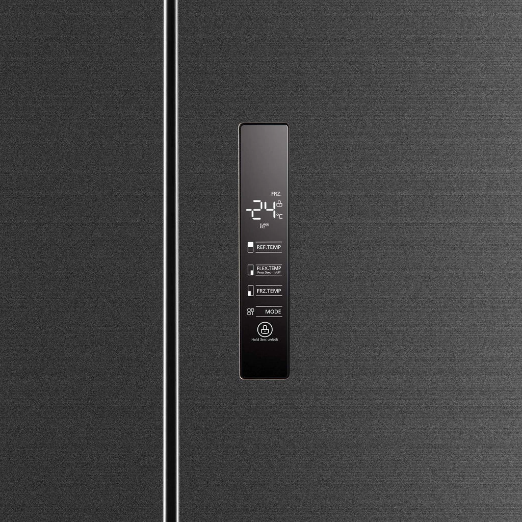Refrigerador Toshiba French Door Convertzone 638L Cinza Morandi