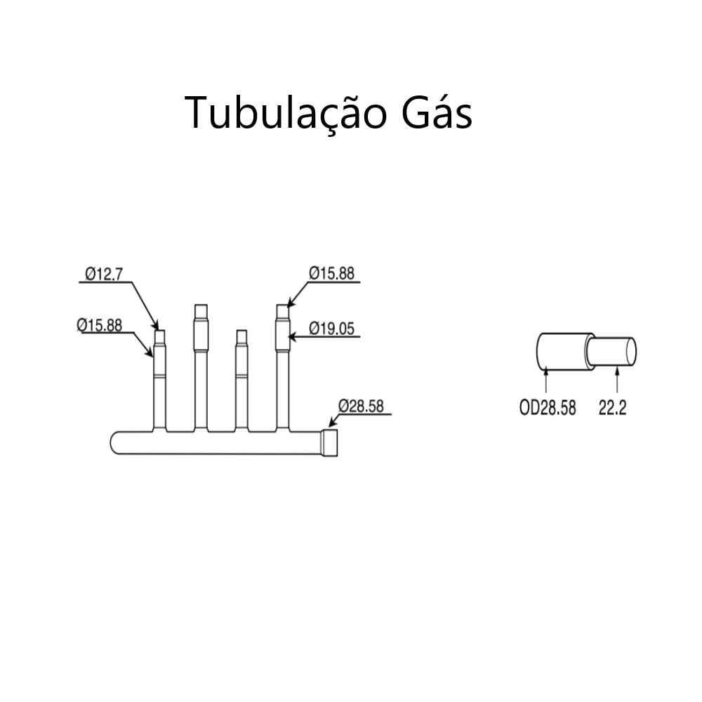 5000009835-RAMIFICADOR HEADER VRF ARBL104 [LG-LCAC]