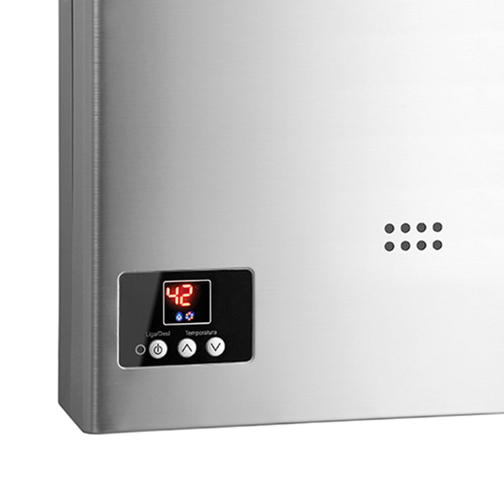 Aquecedor de Água a Gás Lorenzetti LZ 1600D-I GN 15 Litros Prata Bivolt
