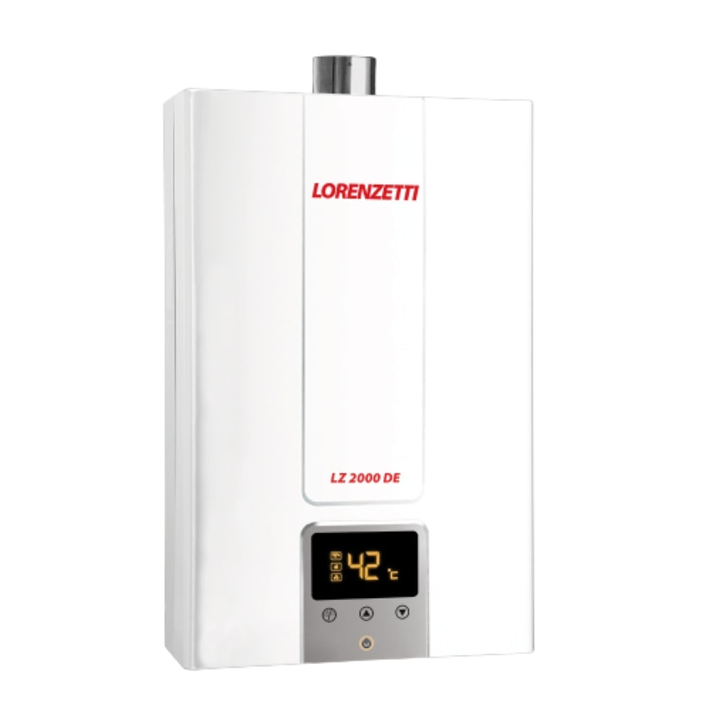 Aquecedor de Água a Gás Lorenzetti LZ 2000DE GN 20 Litros Branco Bivolt