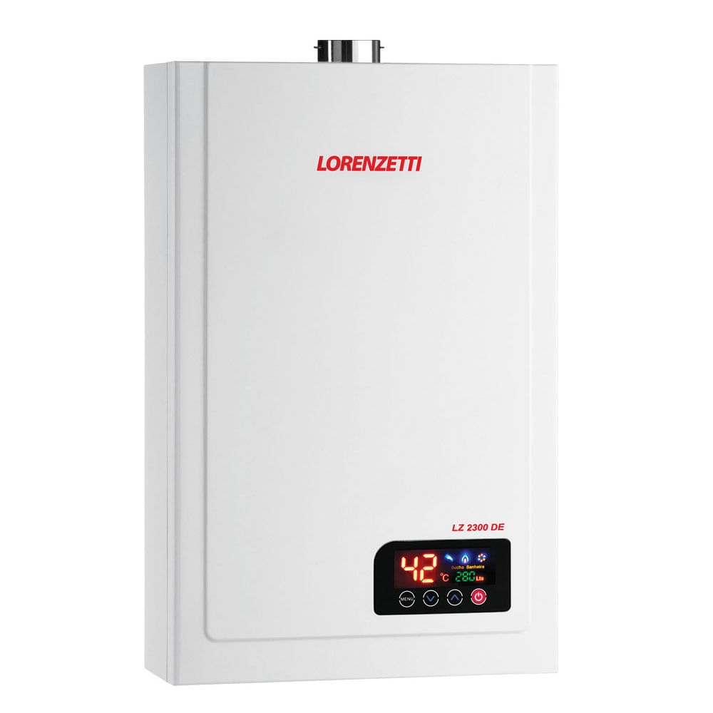 Aquecedor de Água a Gás Lorenzetti LZ 2300DE GN 23 Litros Bivolt