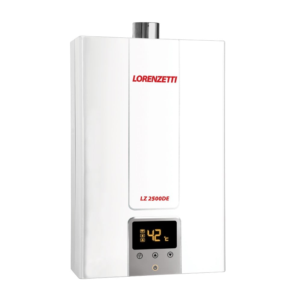 Aquecedor de Água a Gás Lorenzetti LZ 2500DE-B GLP 25 Litros Bivolt Aquecedor de Água a Gás Lorenzetti LZ 2500DE-B GLP 23,5 Litros Bivolt