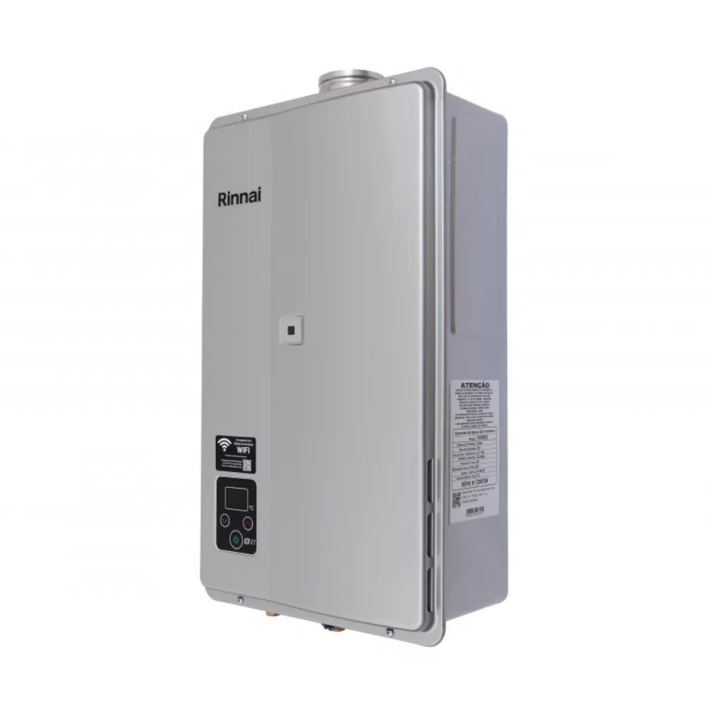 Aquecedor de Água a Gás Rinnai E27 GLP 27 Litros Prata Bivolt