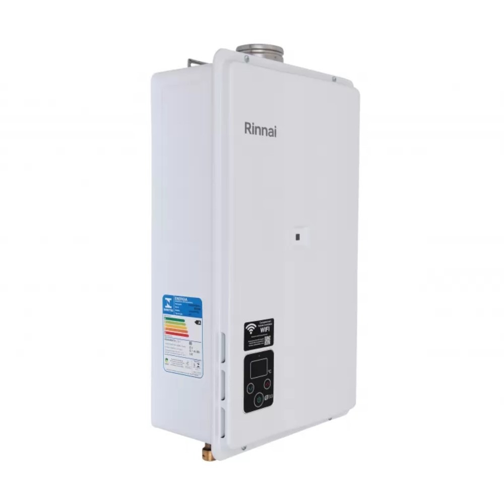 Aquecedor de Água a Gás Rinnai E33 GN 33 Litros Branco Bivolt