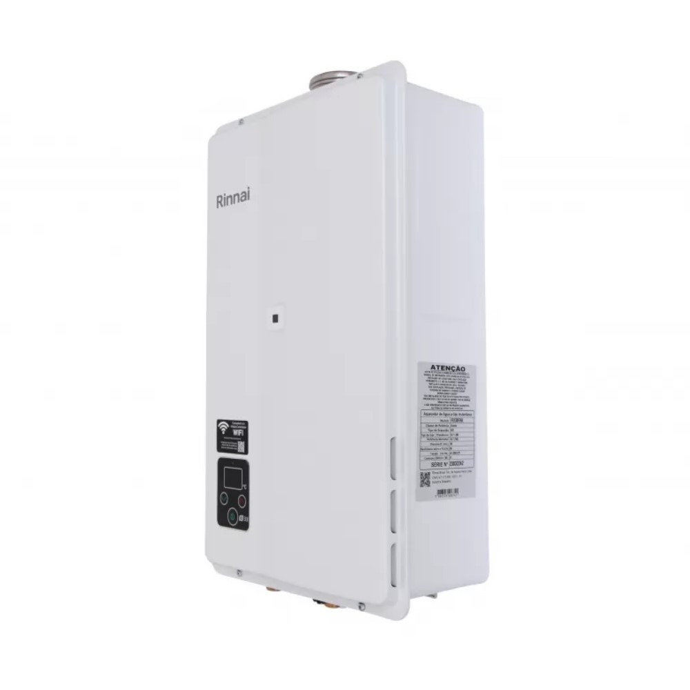Aquecedor de Água a Gás Rinnai E33 GN 33 Litros Branco Bivolt