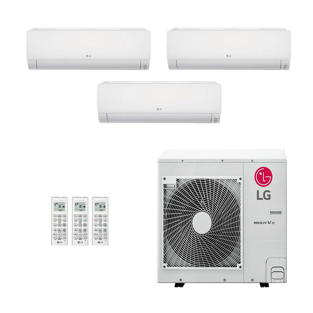 Ar-Condicionado Mini VRF LG 4HP (2x Evap HW 19.000 + 1x Evap HW 24.000) Quente/Frio 220V Ar-Condicionado Mini VRF LG 4HP (2x Evap HW 19.000 + 1x Evap HW 24.000) Quente/Frio 220V