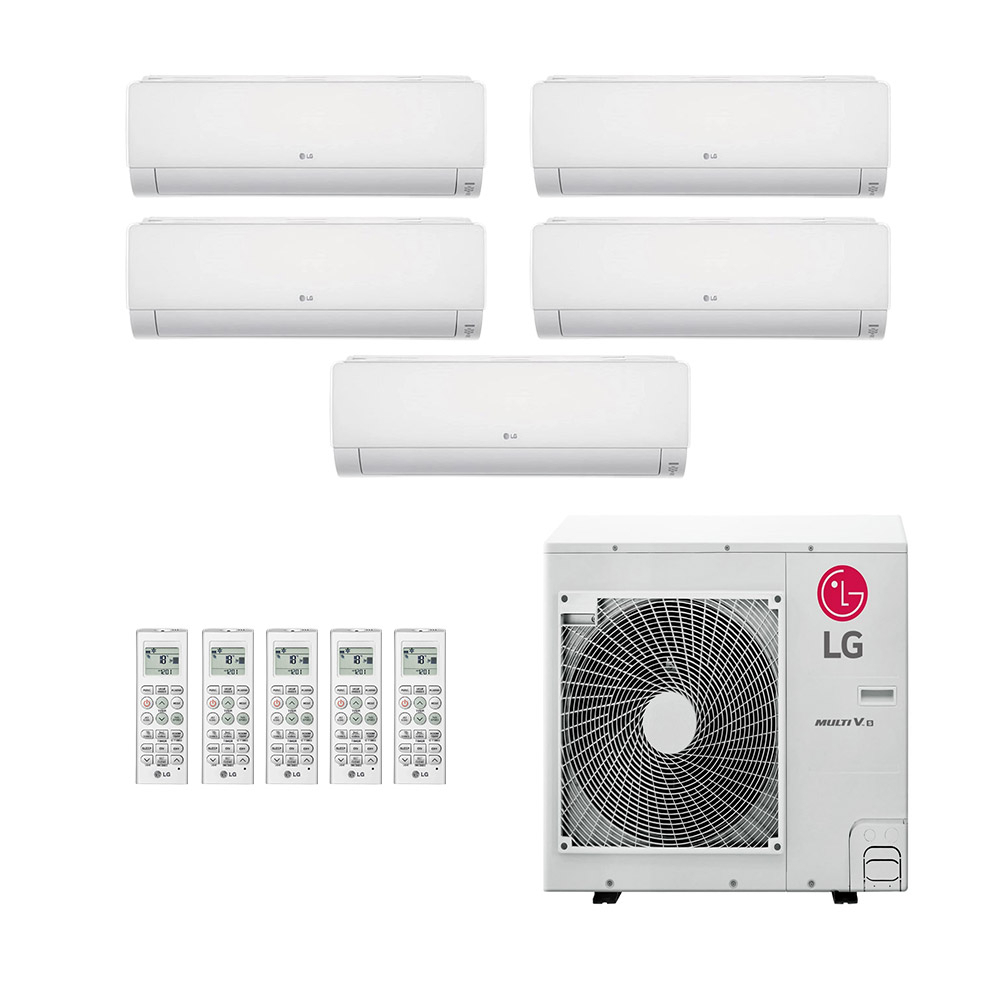 Ar-Condicionado Mini VRF LG 5HP (1x Evap HW 7.000 + 2x Evap HW 9.000 + 2x Evap HW 24.000) Quente/Frio 220V Ar-Condicionado Mini VRF LG 5HP (1x Evap HW 7.000 + 2x Evap HW 9.000 + 2x Evap HW 24.000) Quente/Frio 220V