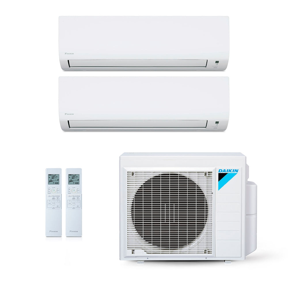 Ar-Condicionado Multi Split Inverter Daikin 24.000 BTUs (1x Evap HW 9.000 + 1x Evap HW 12.000 ) Quente/Frio 220V Ar-Condicionado Multi Split Inverter Daikin 24.000 BTUs (1x Evap HW 9.000 + 1x Evap HW 12.000 ) Quente/Frio 220V