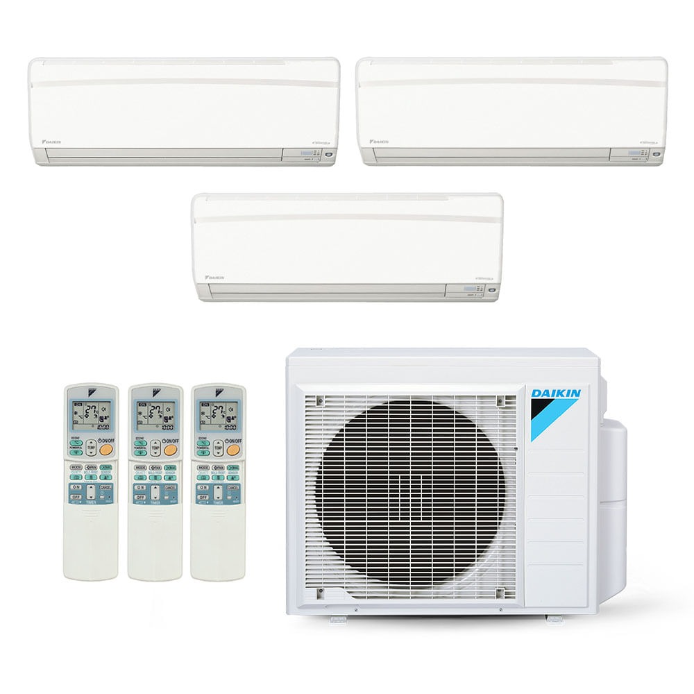 Ar-Condicionado Multi Split Inverter Daikin 28.000 BTUs (3x Evap HW 12.000) Quente/Frio 220V Ar-Condicionado Multi Split Inverter Daikin 28.000 BTUs (3x Evap HW 12.000) Quente/Frio 220V