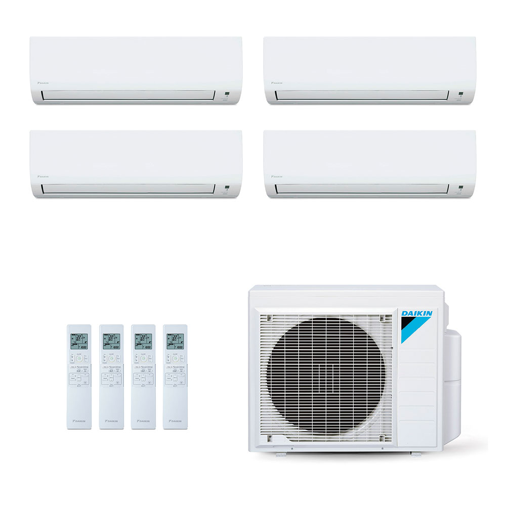 Ar-Condicionado Multi Split Inverter Daikin 34.000 (1x Evap HW 9.000 + 2x Evap HW 12.000 + 1x Evap HW 18.000) Quente/Frio 220V
