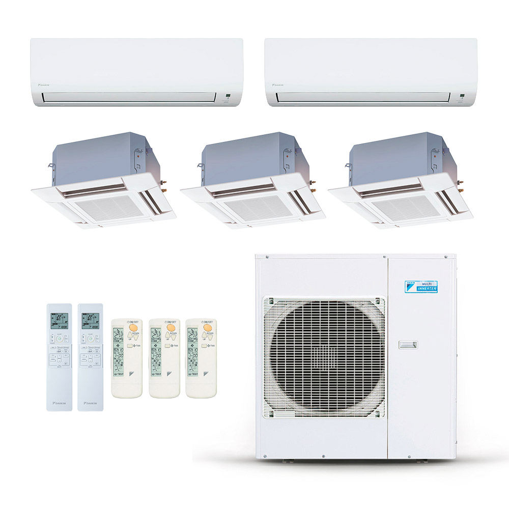 Ar-Condicionado Multi Split Inverter Daikin 38.000 (2x Evap HW 9.000 + 2x Evap Cassete 4 Vias 9.000 + 1x Evap Cassete 4 Vias 18.000) Quente/Frio 220V Ar-Condicionado Multi Split Inverter Daikin 38.000 (2x Evap HW 9.000 + 2x Evap Cassete 4 Vias 9.000 + 1x Evap Cassete 4 Vias 18.000) Quente/Frio 220V