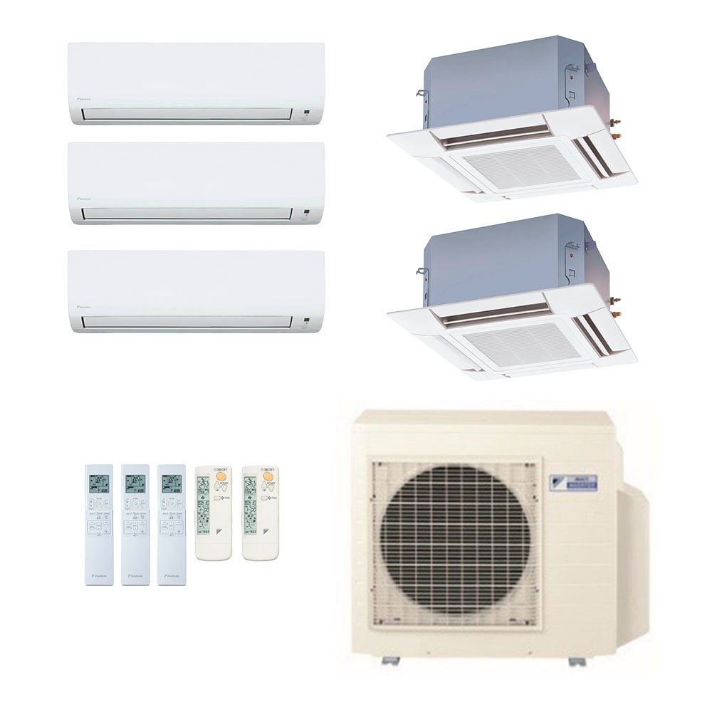Ar-Condicionado Multi Split Inverter Daikin 38.000 (3x Evap HW 12.000 + 2x Evap Cassete 4 Vias 9.000) Quente/Frio 220V Ar-Condicionado Multi Split Inverter Daikin 38.000 (3x Evap HW 12.000 + 2x Evap Cassete 4 Vias 9.000) Quente/Frio 220V