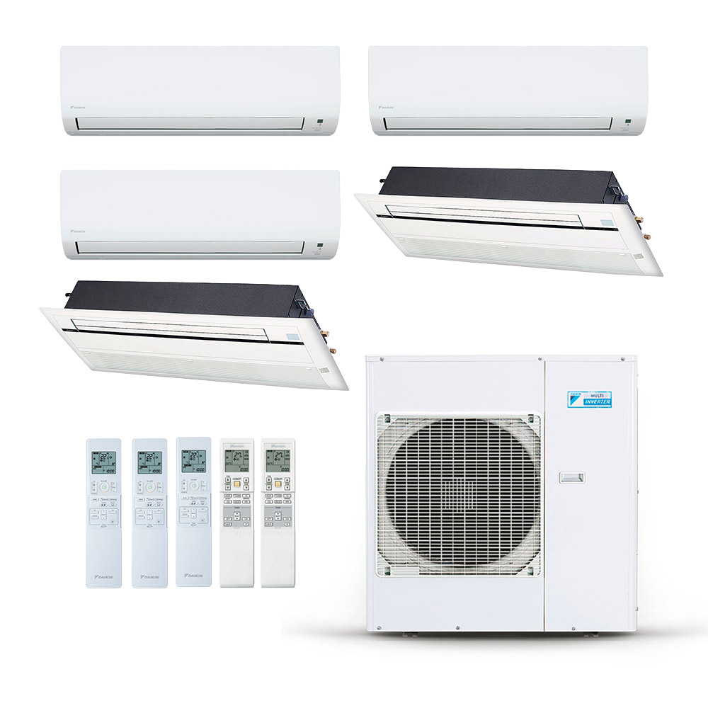 Ar-Condicionado Multi Split Inverter Daikin 38.000 (3x Evap HW 9.000 + 2x Evap Cassete 1 Via 12.000) Quente/Frio 220V Ar-Condicionado Multi Split Inverter Daikin 38.000 (3x Evap HW 9.000 + 2x Evap Cassete 1 Via 12.000) Quente/Frio 220V