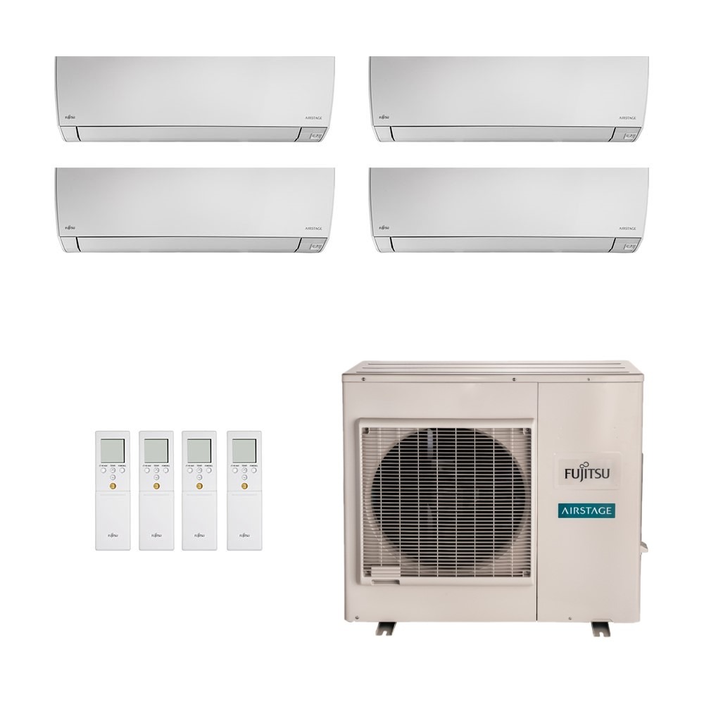 Ar-Condicionado Multi Split Inverter Fujitsu 35.000 (4x Evap HW 9.000) Quente/Frio 220V