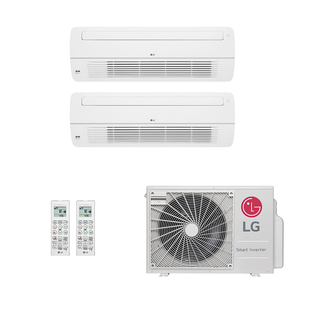 Ar-Condicionado Multi Split Inverter LG 24.000 (1x Evap Cassete 1 Via 7.000 + 1x Evap Cassete 1 Via 18.000) Só Frio 220V