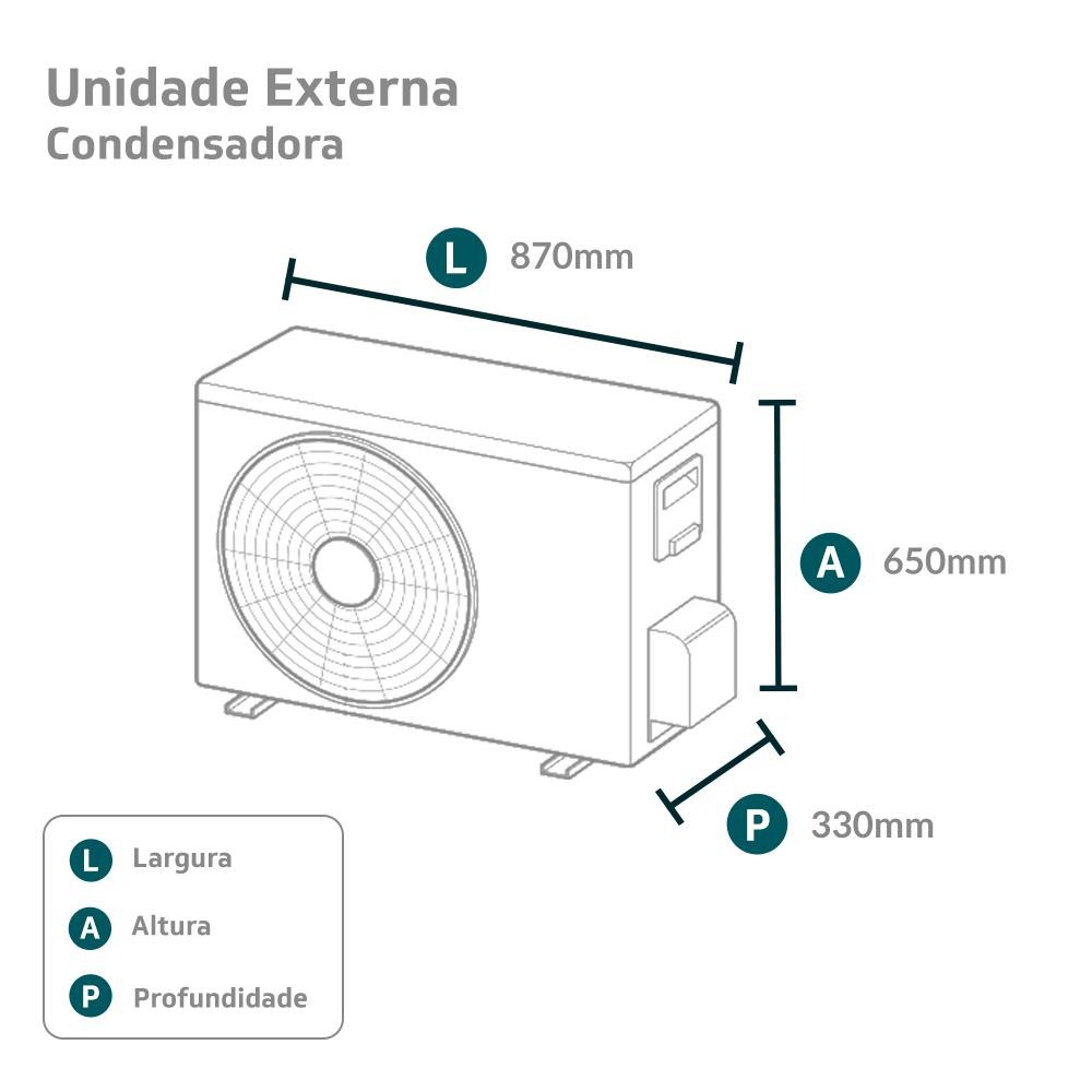 Ar-Condicionado Multi Split Inverter LG 24.000 (1x Evap Cassete 1 Via 7.000 + 2x Evap Cassete 1 Via 12.000) Quente/Frio 220V								