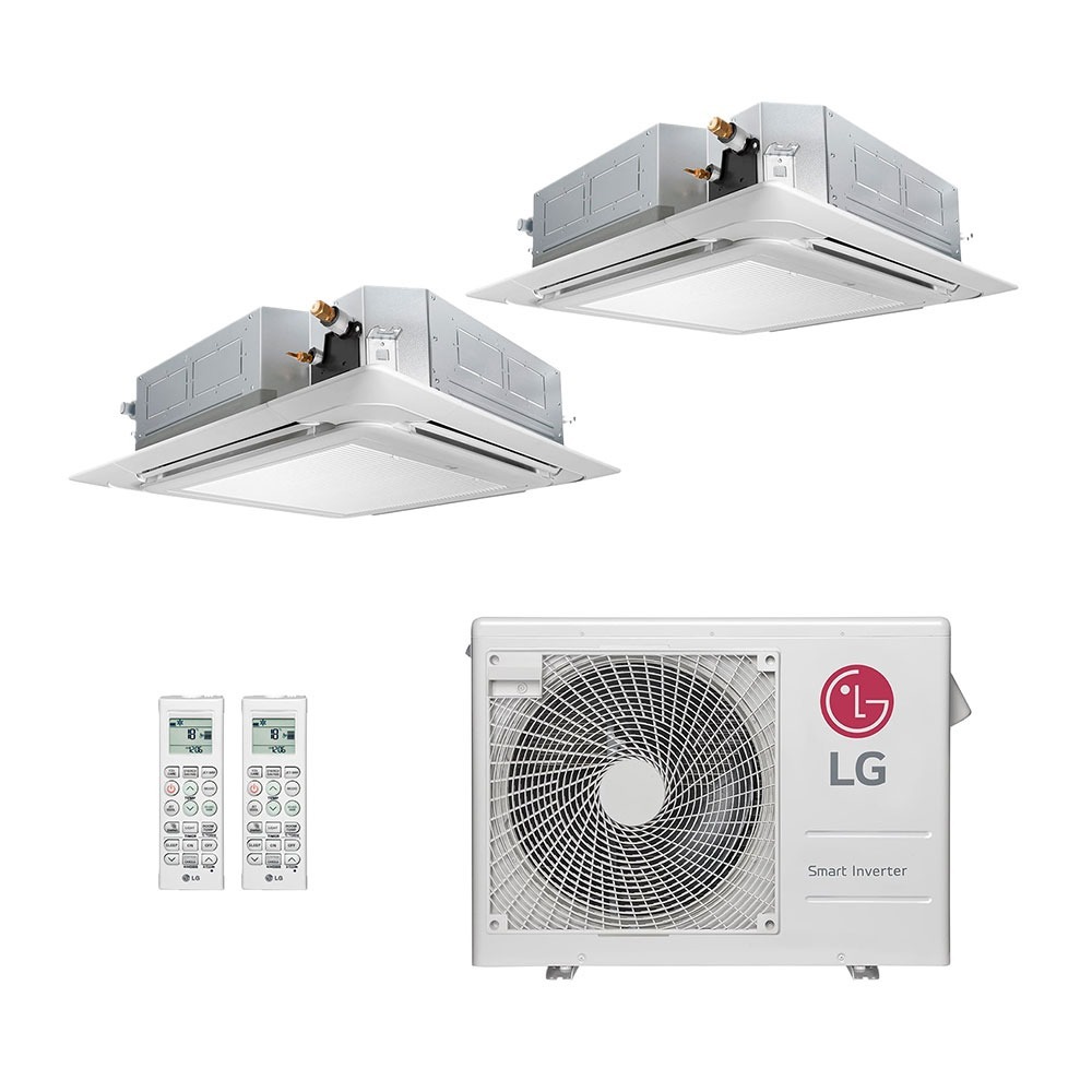 Ar-Condicionado Multi Split Inverter LG 24.000 (2x Evap Cassete 4 Vias 12.000) Quente/Frio 220V Ar-Condicionado Multi Split Inverter LG 24.000 (2x Evap Cassete 4 Vias 12.000) Quente/Frio 220V