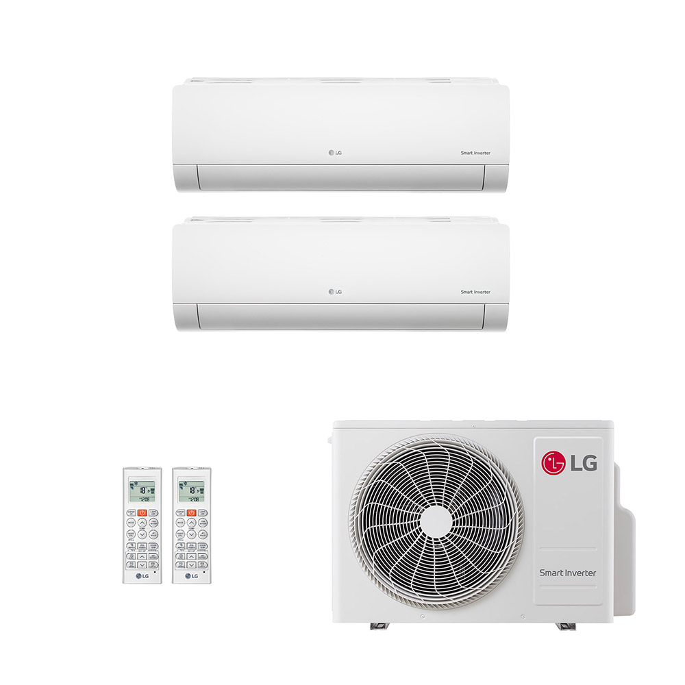 Ar-condicionado Multi Split Inverter LG 24.000 (2x Evap HW 7.000) Só Frio 220V