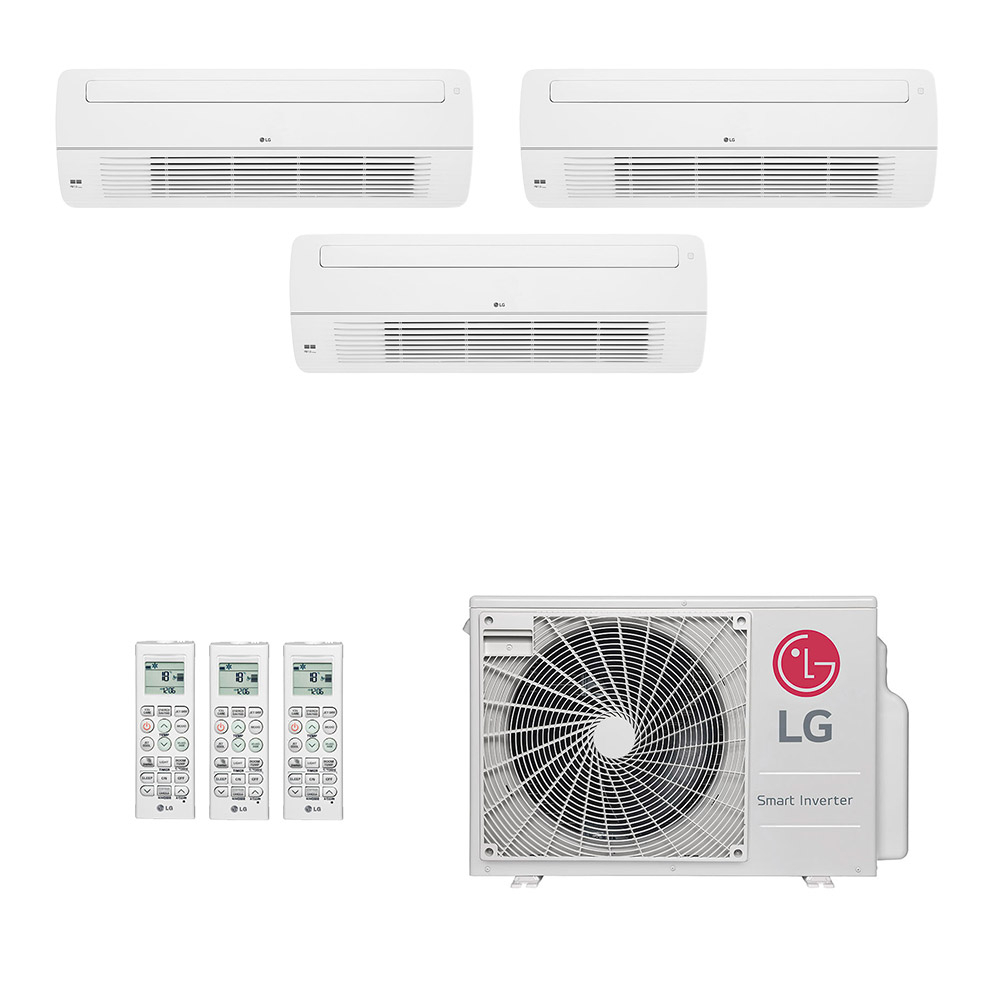 Ar-Condicionado Multi Split Inverter LG 24.000 (3x Evap Cassete 1 Via 7.000) Só Frio 220V