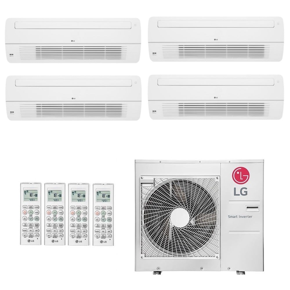 Ar-Condicionado Multi Split Inverter LG 30.000 (1x Evap Cassete 9000 + 2x Evap Cassete 12000 + 1x Evap Cassete 18000) Quente/Frio 220V