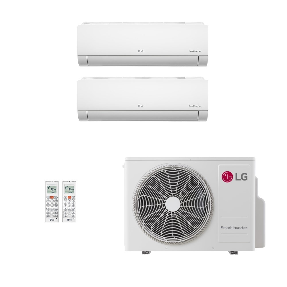 Ar-Condicionado Multi Split Inverter LG 30.000 (1x Evap HW 7.000 + 1x Evap HW 24.000) Só Frio 220V Ar-Condicionado Multi Split Inverter LG 30.000 (1x Evap HW 7.000 + 1x Evap HW 24.000) Só Frio 220V