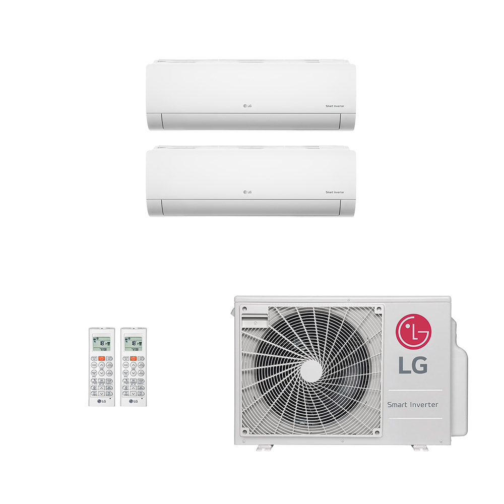 Ar-Condicionado Multi Split Inverter LG 30.000 (1x Evap HW 9.000 + 1x Evap HW 24.000) Só Frio 220V