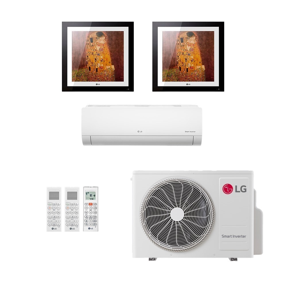 Ar-Condicionado Multi Split Inverter LG 30.000 (1x Evap HW 9.000 + 2x Evap Artcool Gallery 12.000) Só Frio 220V Ar-Condicionado Multi Split Inverter LG 30.000 (1x Evap HW 9.000 + 2x Evap Artcool Gallery 12.000) Só Frio 220V