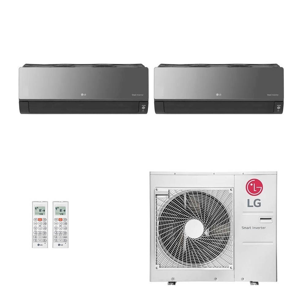 Ar-Condicionado Multi Split Inverter LG 30.000 (1x Evap HW Artcool 12.000 + 1x Evap HW Artcool 24.000) Quente/Frio 220V