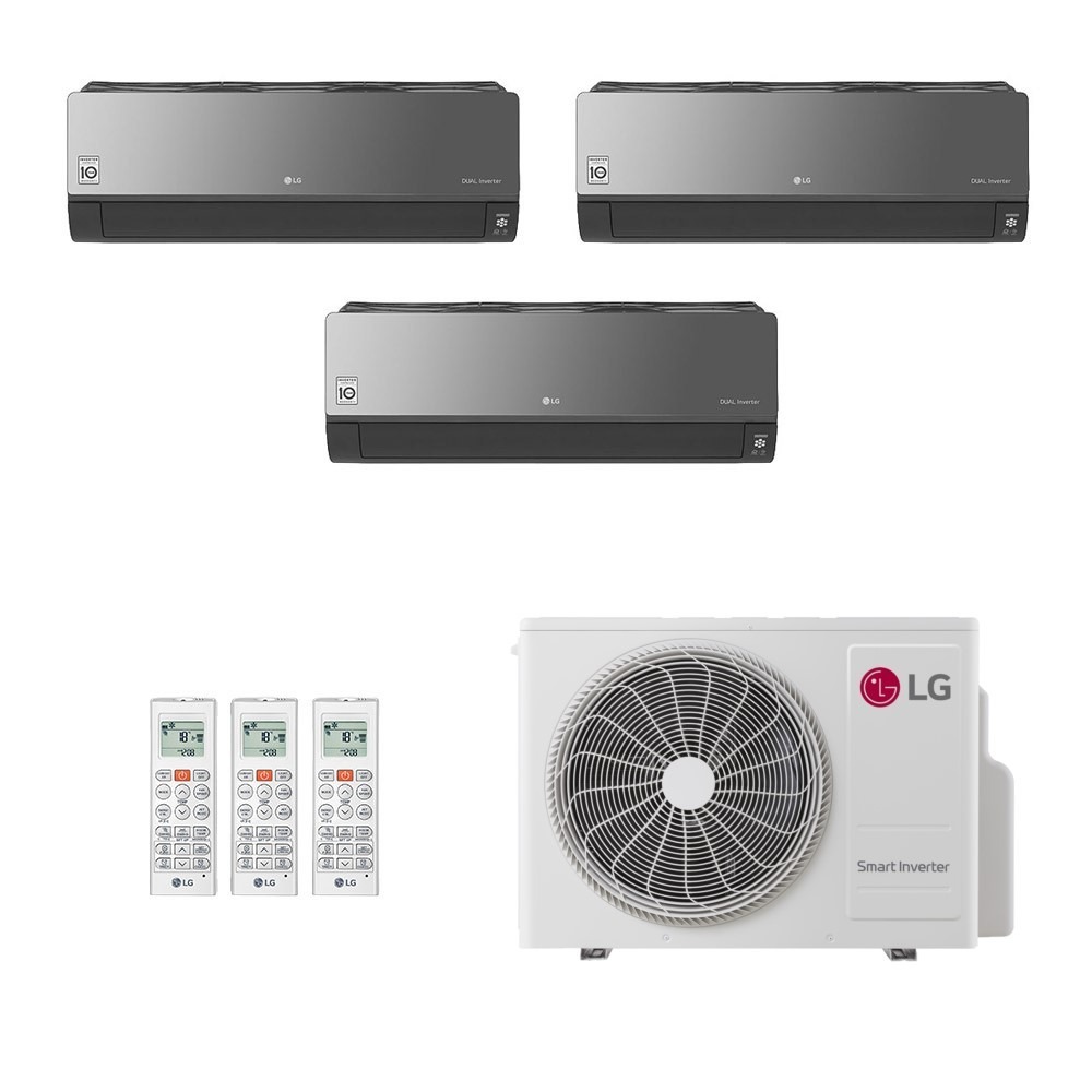 Ar-Condicionado Multi Split Inverter LG 30.000 (1x Evap HW Artcool 7.000 + 1x Evap HW Artcool 12.000 + 1x Evap HW Artcool 18.000) Só Frio 220V Ar-Condicionado Multi Split Inverter LG 30.000 (1x Evap HW Artcool 7.000 + 1x Evap HW Artcool 12.000 + 1x Evap HW Artcool 18.000) Só Frio 220V
