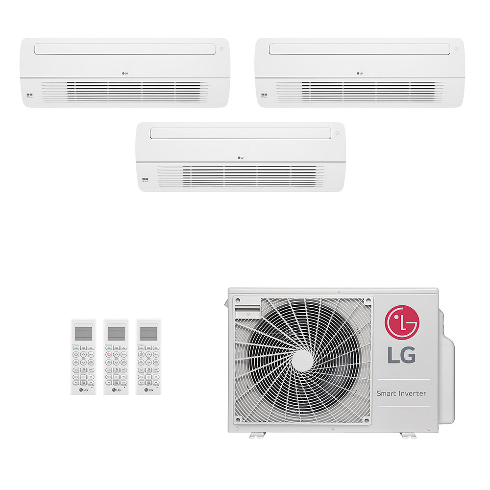 Ar-Condicionado Multi Split Inverter LG 30.000 (2x Evap Cassete 1 Via 7.000 + 1x Evap Cassete 1 Via 24.000) Só Frio 220V