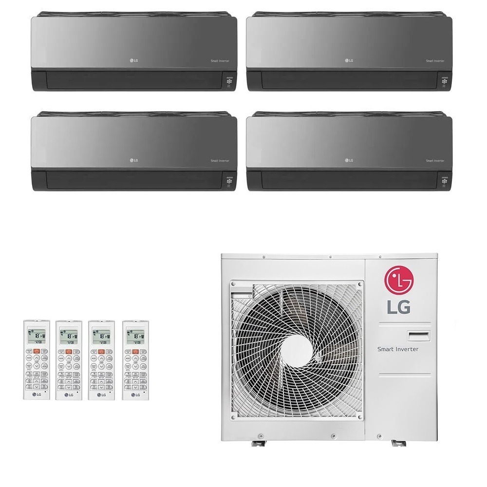 Ar-Condicionado Multi Split Inverter LG 30.000 (2x Evap HW Artcool 7.000 + 1x Evap HW Artcool 9.000 + 1x Evap HW Artcool 24.000) Quente/Frio 220V