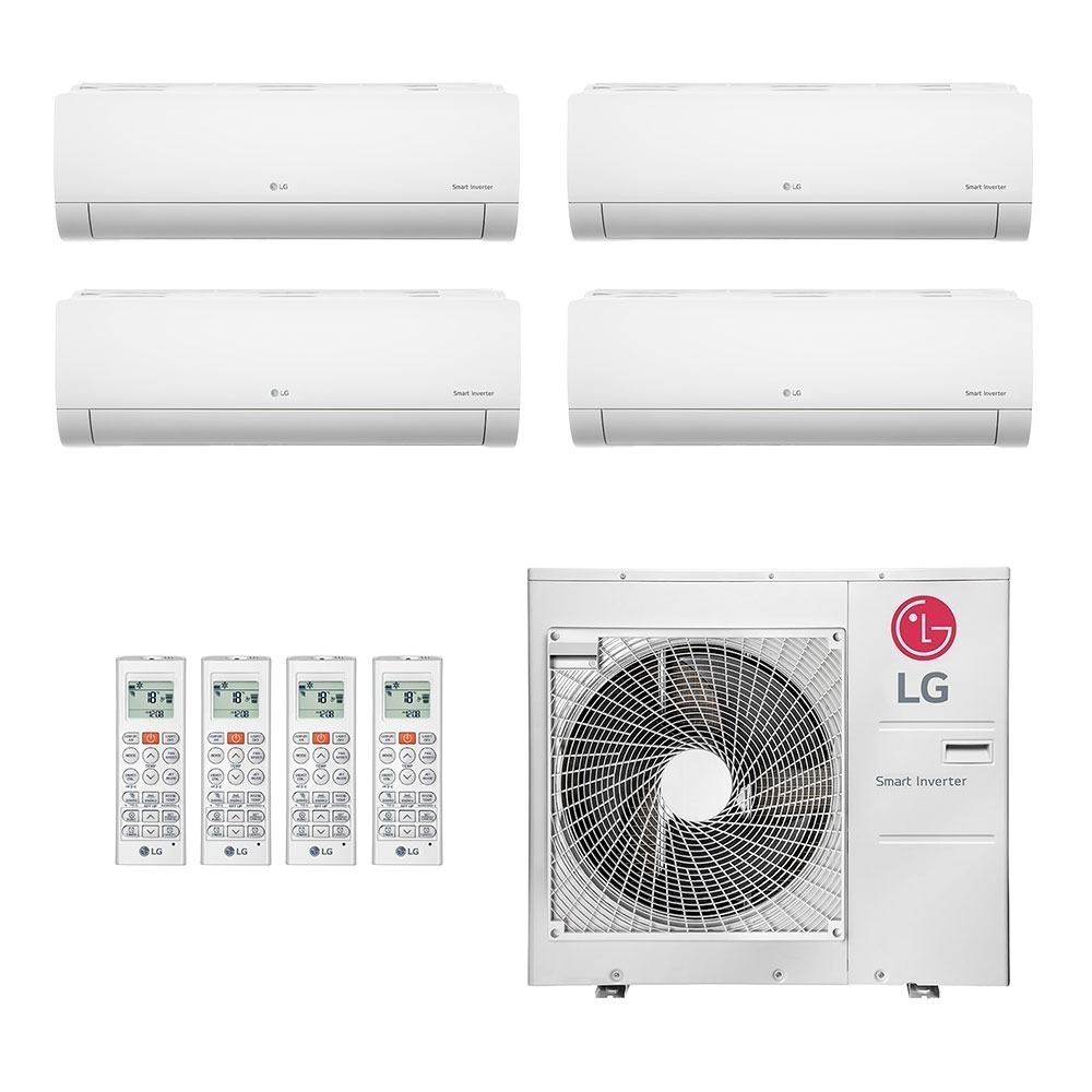 Ar-Condicionado Multi Split Inverter LG 30.000 (3x Evap HW 9.000 + 1x Evap HW 12.000) Quente/Frio 220V							