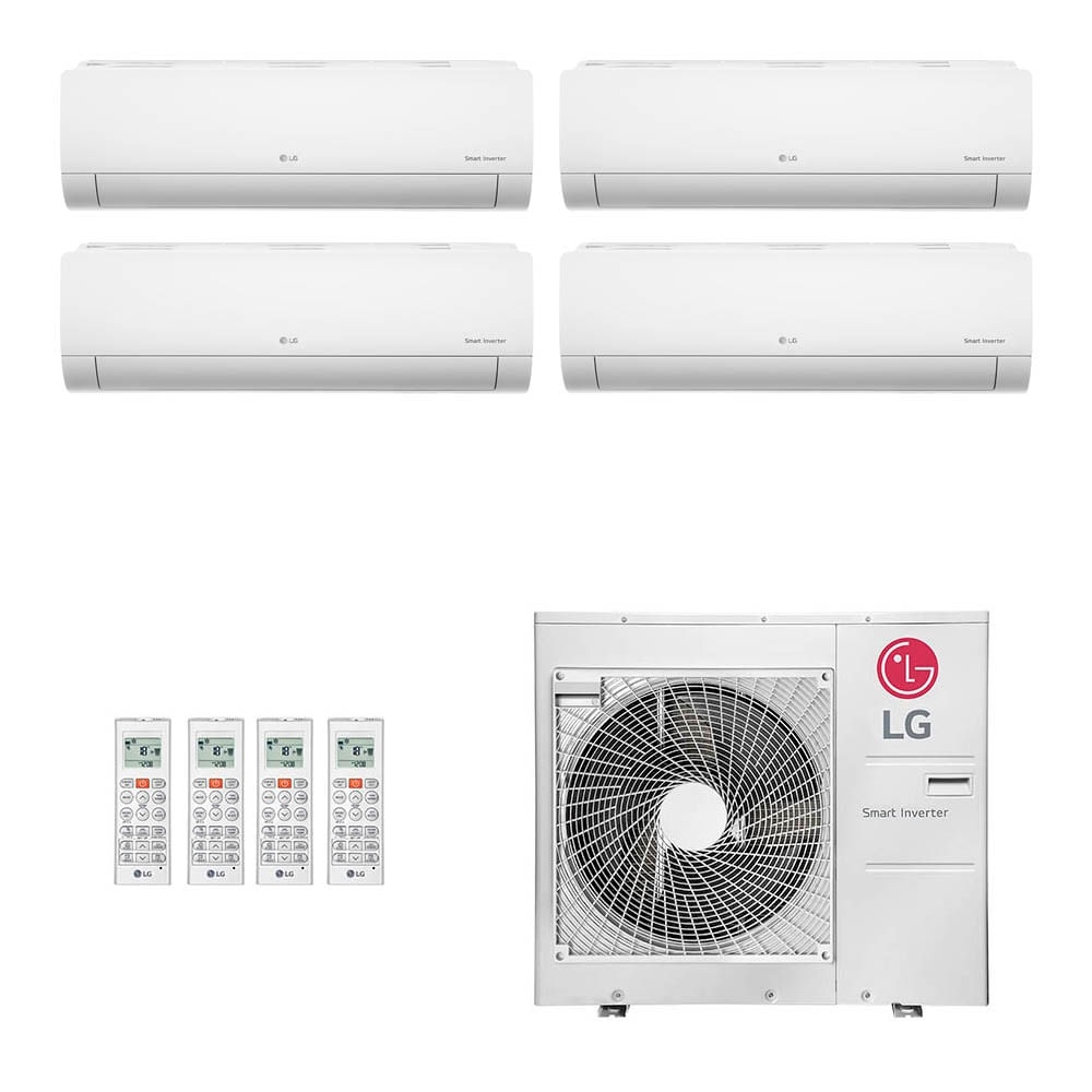 Ar-Condicionado Multi Split Inverter LG 30.000 BTUs (2x Evap HW 9.000 + 1x Evap HW 12.000 + 1x Evap HW 18.000) Quente/Frio 220V