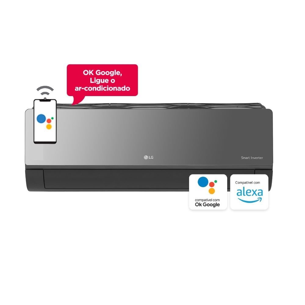 Ar-Condicionado Multi Split Inverter LG 30.000 BTUs (4x Evap HW Artcool 12.000) Quente/Frio 220V